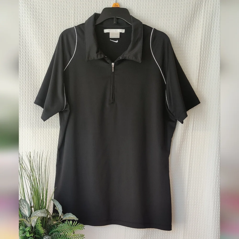 Nike Golf Men's DRI-FIT Black Polo Shirt Size XL(16/18)